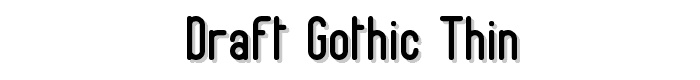 Draft Gothic Thin font